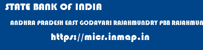 STATE BANK OF INDIA  ANDHRA PRADESH EAST GODAVARI RAJAHMUNDRY PBB RAJAHMUNDRY  micr code